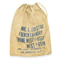 ~1920's MME.L.LOUSTAU FRENCH LAUNDRY SACK BAG...