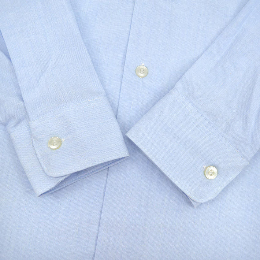 1960's USAF BROADCLOTH BLUE AF SHADE 1550 SHIRT ONE WASH... 141/2