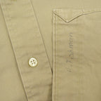 〜1990's Polo by Ralph Lauren ポロベア刺繍 B/D SHIRT KAHKI ... M