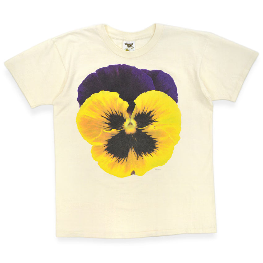 1990s TENNESSEE RIVER GOLD Pansy T-SHIRT ... L