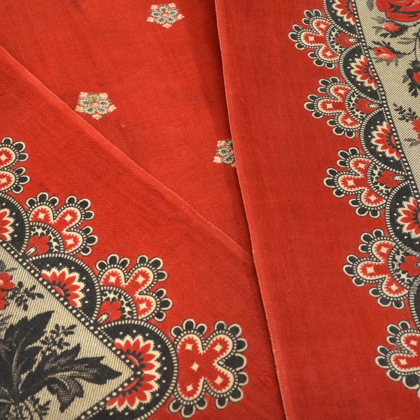 1880's~ ANTIQUE TURKEY RED BANDANA...