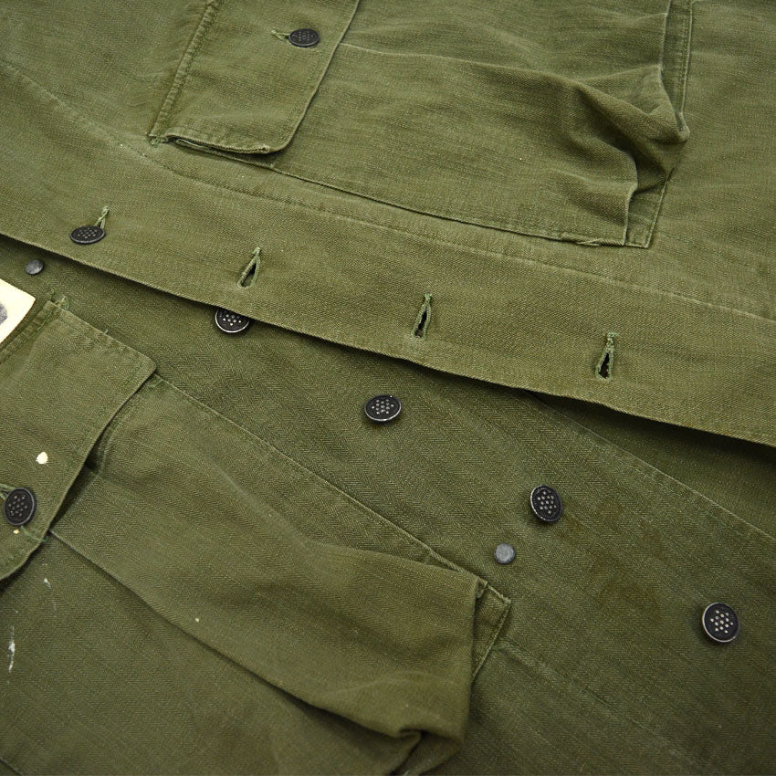 1940's U.S.ARMY M-43 HBT JACKET WITH NAME TAG ... 36R