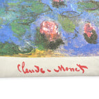 1990s Stafford Blaine Monet Water Lilies Art Tote Bag...