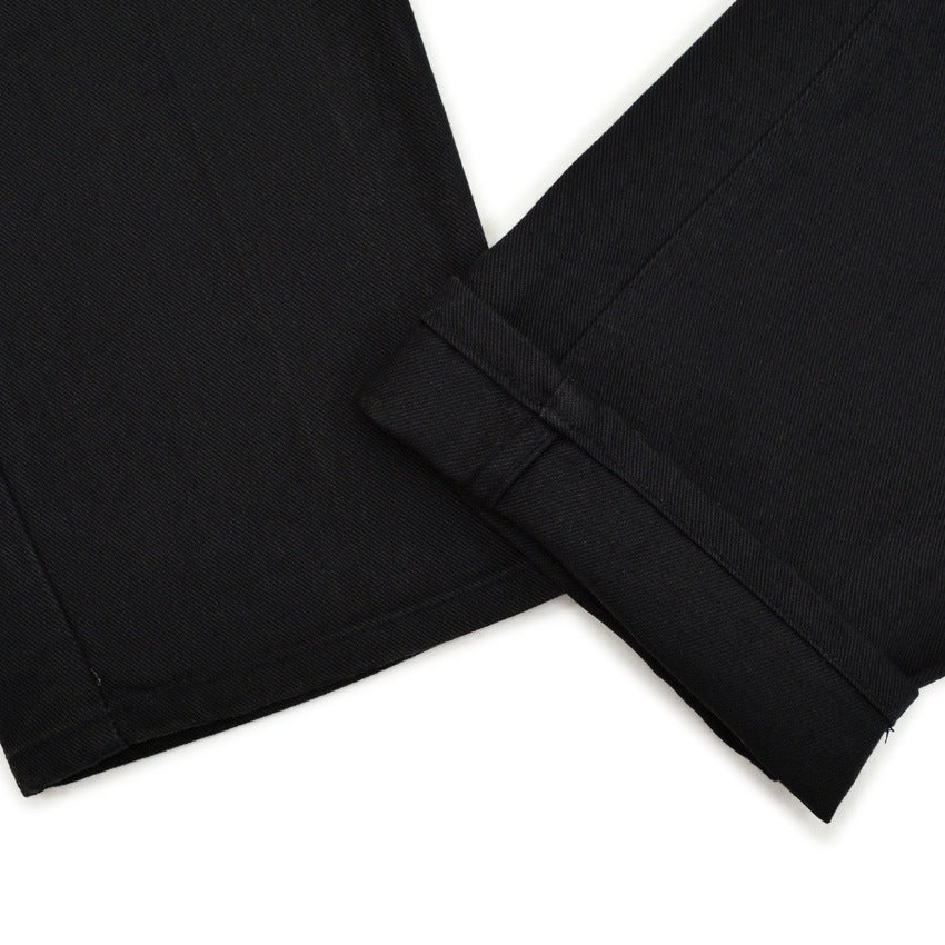 1960's LEVI'S 518 BIG-E BLACK Katsuragi COTTON TWILL PANTS... W32 L33