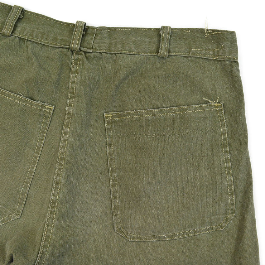 1940's USARMY WW2 HBT PANTS PRIVATE PURCHASE NAMED... W31 L31