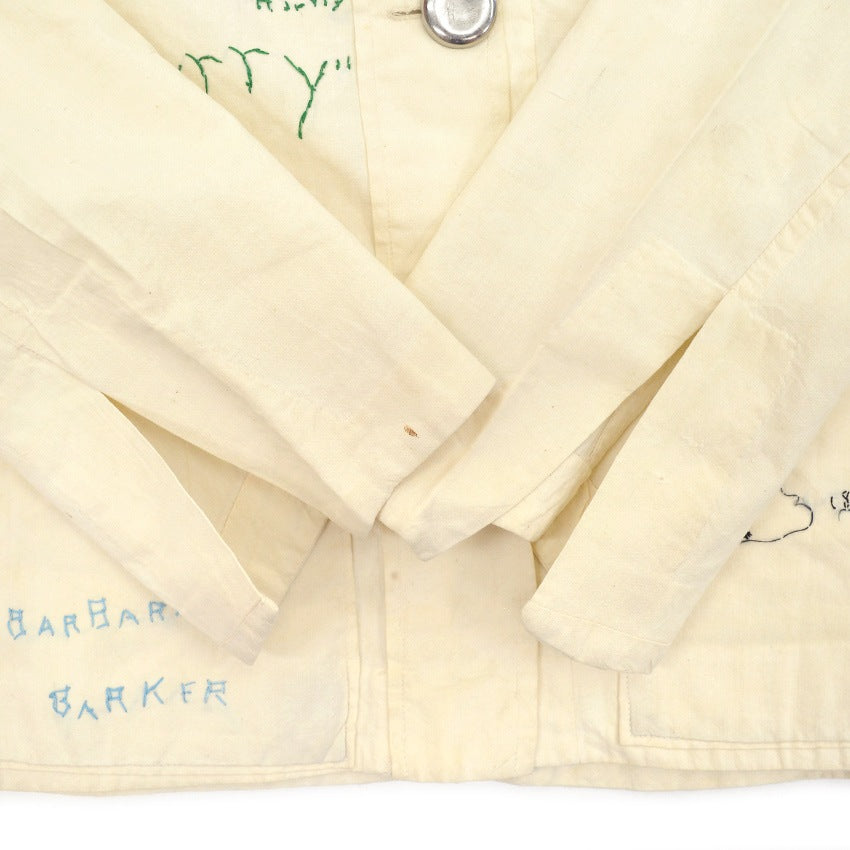 1930's~ SEWN SIGNATURES MEMORIAL JACKET...