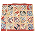 OLD PATCHWORK MOZAIQ QUILT... 158cm×183cm