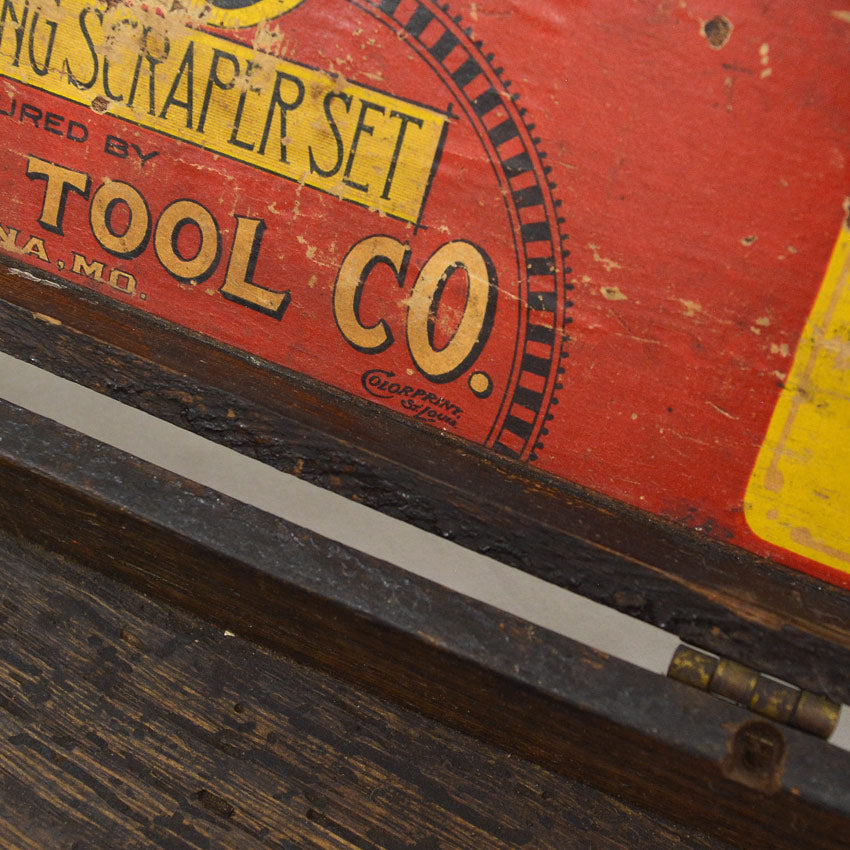 c.1920's BUFFUM TOOL CO. ENGINEERS WOOD TOOL BOX スワスティカ ...