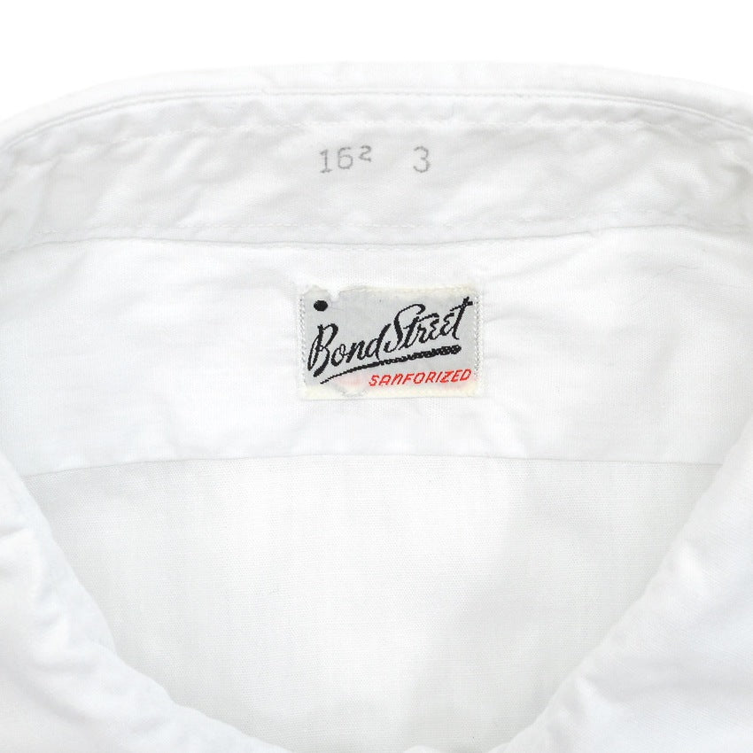 1950's〜 DEADSTOCK BOND STREET OXFORD COTTON WHITE SHIRT ... 161/2