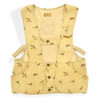 ~1950's UTICA Duxbak ROD AND GUN CLUB PRINT CORDUROY VEST... Fits like S
