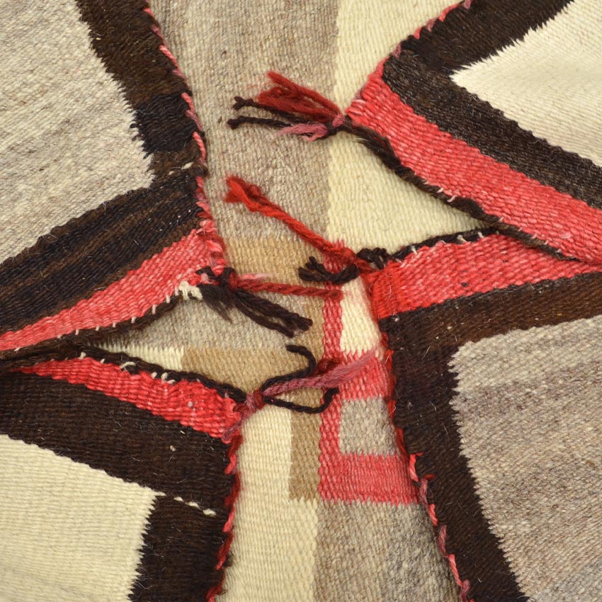 c.1930's NAVAJO RUG 卍 WHIRLING LOGS SWASTIKA... 147cm×86cm