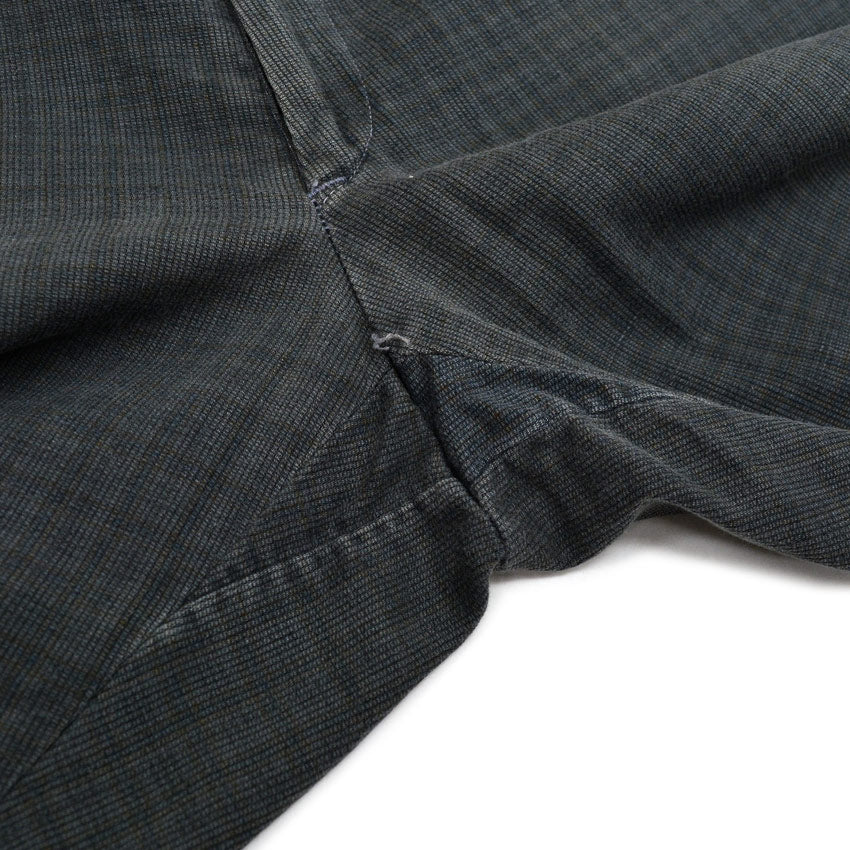 1960's PLAID HIDDEN IN BLACK PIQUE TAPERED PANTS 2... W31 L30