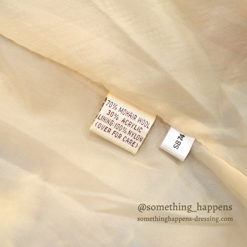 ~1990's MULTI COLOR MOHAIR SHAWL COLLAR JACKET...