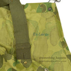 ~1960's DEADSTOCK FROGSKIN CAMO HBT HUNTING OVERALL...EX-LARGE
