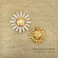 OLD FLOWER & SUN PINS ...