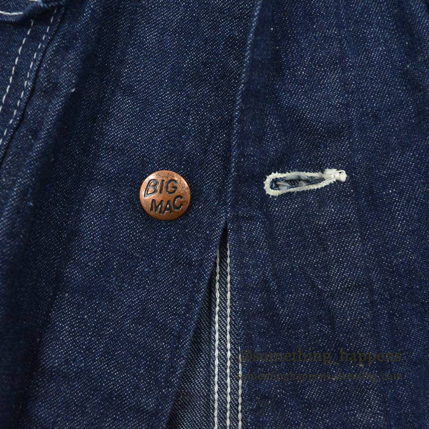 〜1960's BIGMAC DENIM COVERALL DARK ... Fits like 36
