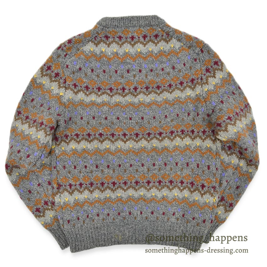 1980's〜 ROBERT STOCK SHETLAND WOOL SWEATER ... LARGE