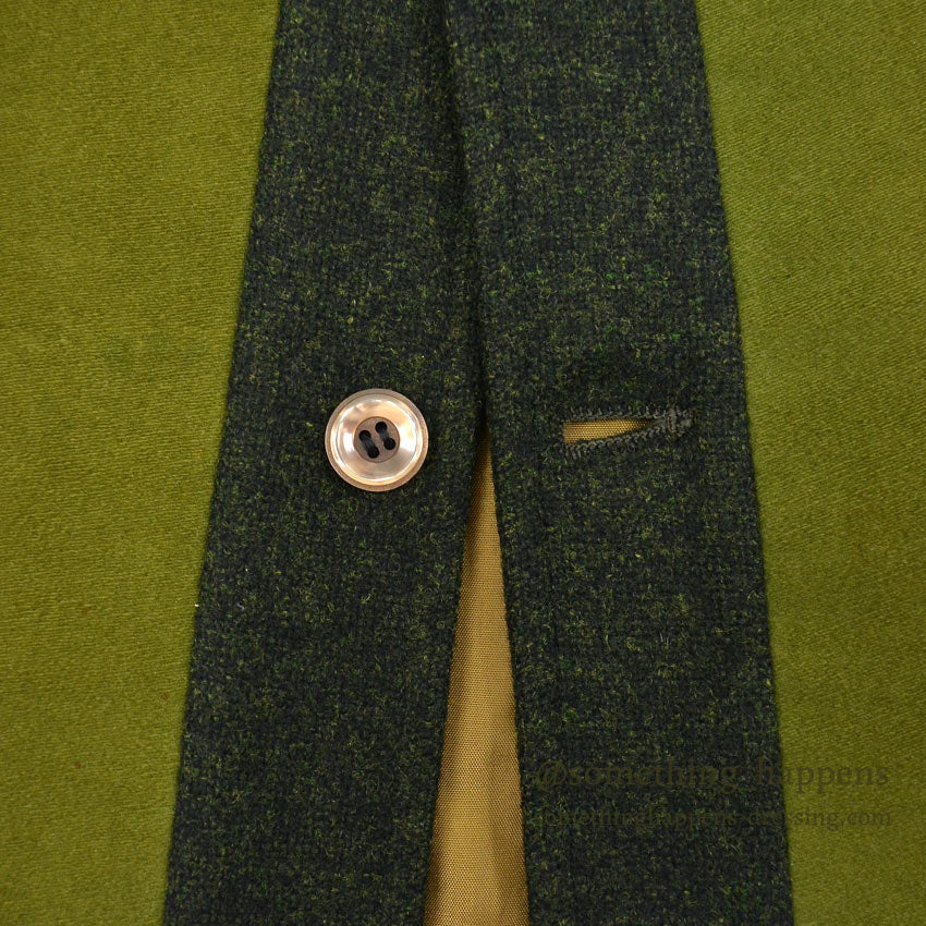 1950's~ PENDLETON UNUSUAL FOREST GREEN WOOL JACKET ... Fits like 36