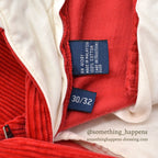 POLO by RALPH LAUREN RED CORDUROY SLACKS... W32 L28