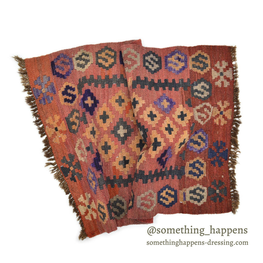 OLD KILIM RUG ... 86cm x 58cm