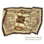 c.1920's J.B.MOORE SWASTIKA CRYSTAL STORM PATTERN NAVAJO RUG... 171cm×91cm