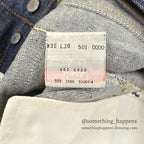 1990's DEADSTOCK Levi's 501 DENIM PANTS Made in USA... W35/L30