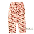 1950's DECORATIVE PATTERN PRINT COTTON PAJAMAS SHIRT & PANTS...
