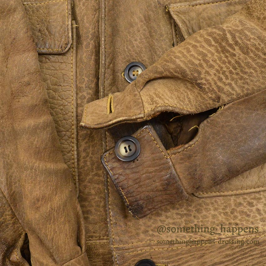 〜1970's BROWN LEATHER JACKET ...