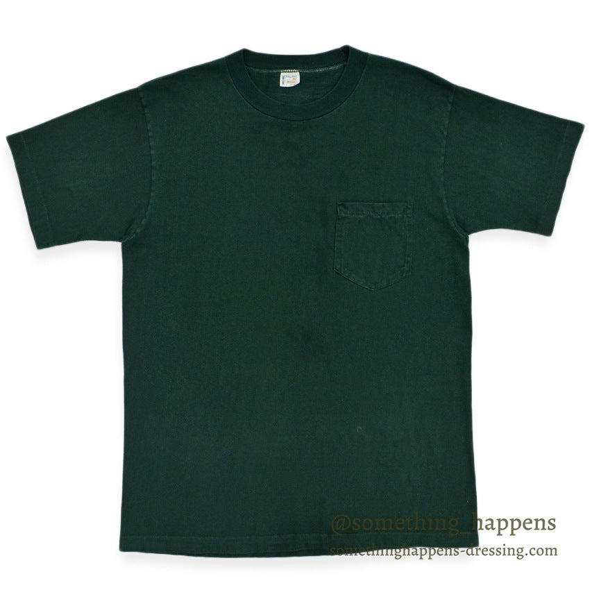 1960's TOWNCRAFT PENNEYS POCKET T-SHIRT GREEN ... L