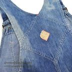 ~1960's PAYDAY INDIGO DENIM OVERALL FADED... W38/L27