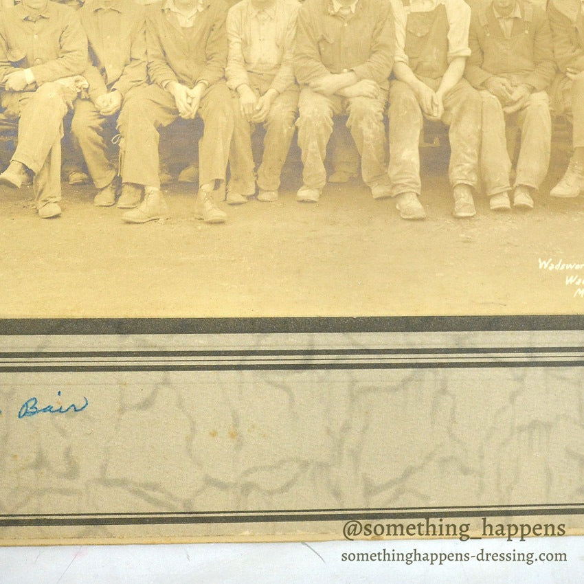 ANTIQUE WORKERS PHOTOGRAPH 1930. / ... 35cm/30cm