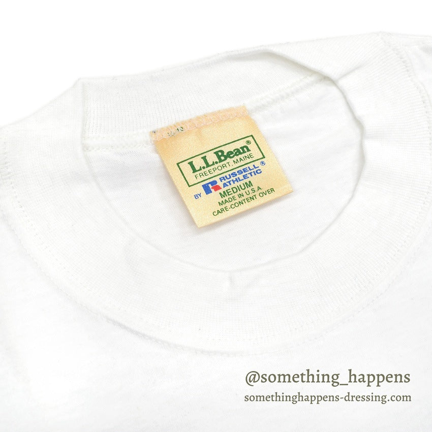 1990's DEADSTOCK L.L.BEAN BY RUSSELL ATHLETIC POCKET TEE ... M