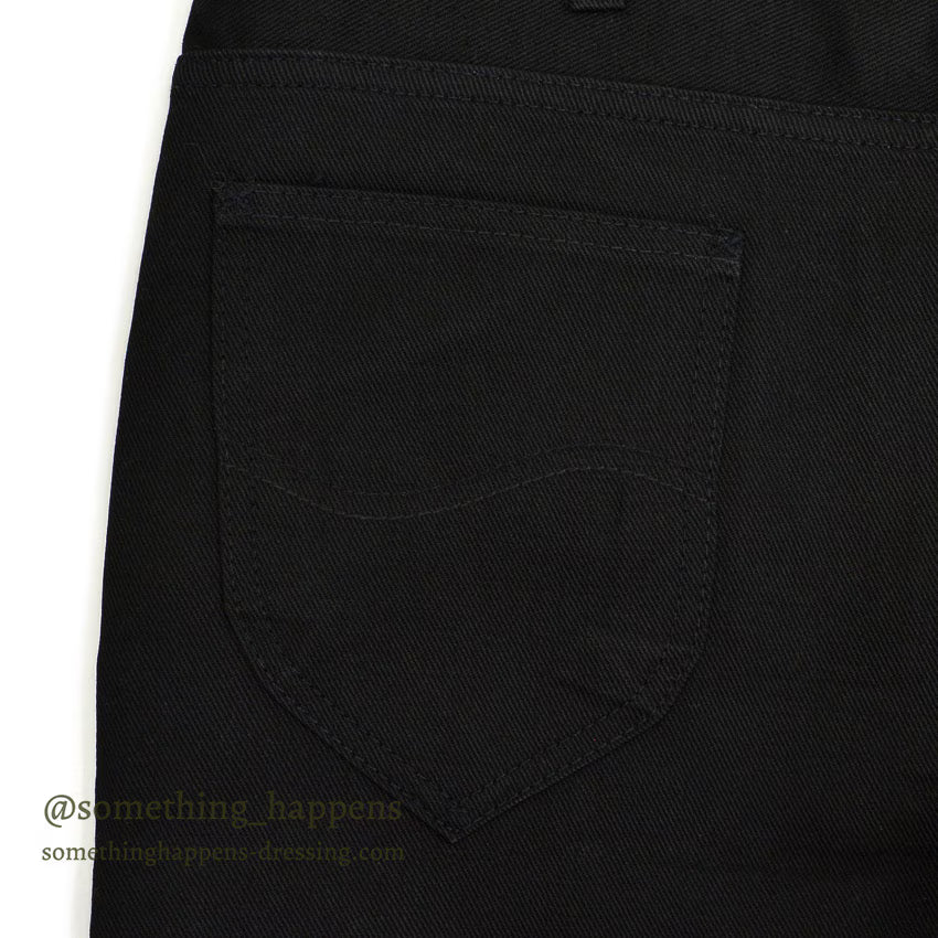 1970's~ DEADSTOCK Lee RIDERS 200 BLACK COTTON TWILL PANTS... W34/L34