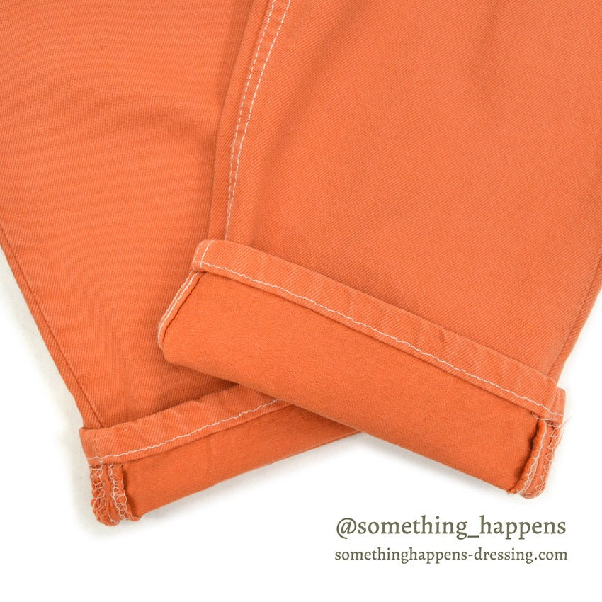 DEADSTOCK Levi's 501 ORANGE DENIM PANTS Made in USA... W33/L30