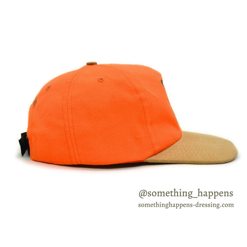 1990's LLBEAN HUNTER ORANGE COTTON CAP...