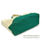 1980's LLBEAN BOAT AND TOTE GREEN... LARGE