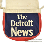 1960's~ The Detroit News NEWS PAPER BAG... SMALL