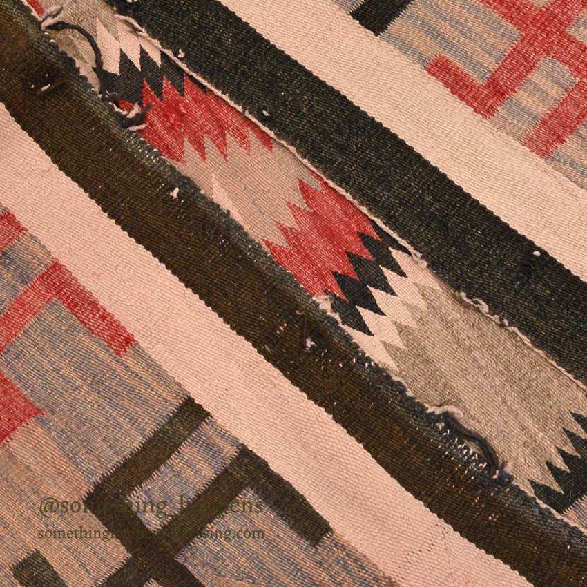 c.1930's NAVAJO RUG WHIRLING LOGS SWASTIKA... 155cm/110cm