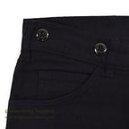 1970s UNKNOWN Piqué Black Tapered Pants... W31/L29
