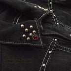 1950's WESTERN TWO POCKETS BLACK DENIM JACKET FOR KIDS...