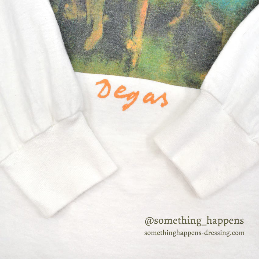 1990's STAFFORD BLAINE Edgar Degas Blue Dancers L/S T-SHIRT ... M