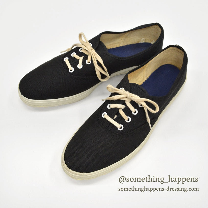 ~1980's OLD BLACK COTTON SNEAKER 2...