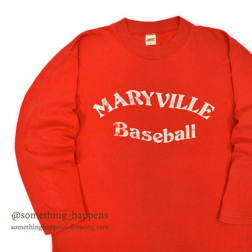 〜1980's RUSSELL MARYVILLE BASEBALL L/S T-SHIRT ... XL