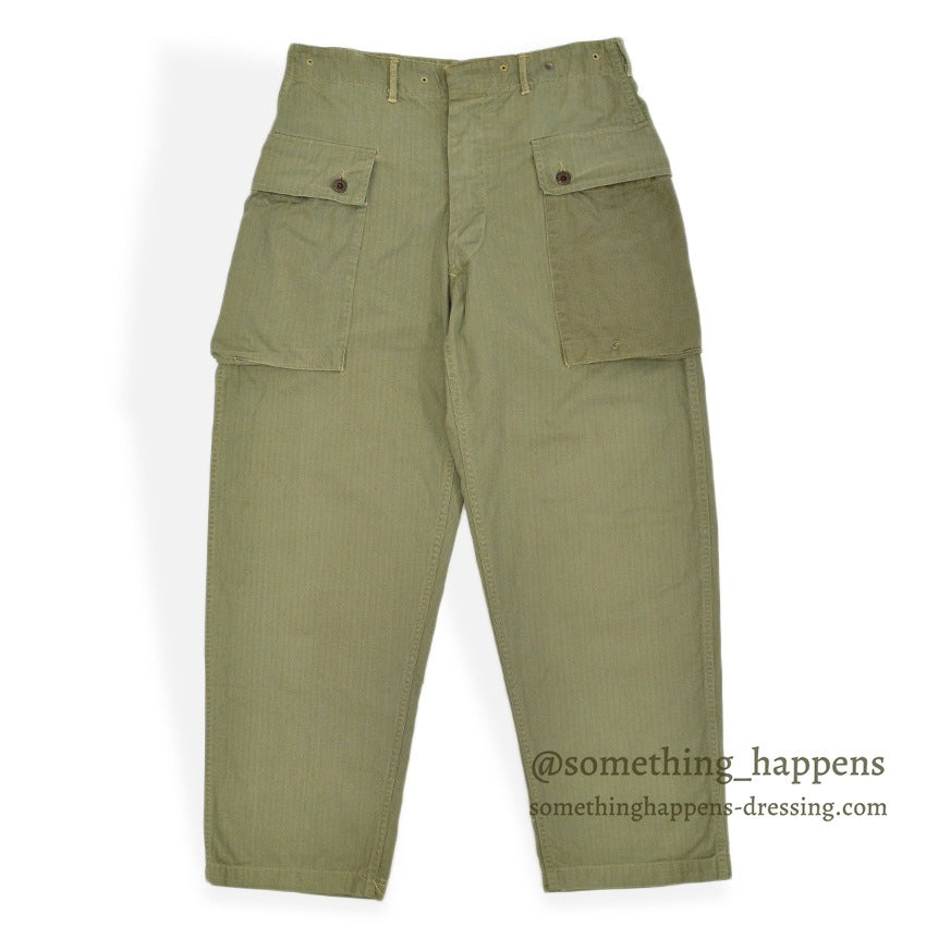 1940's U.S.M.C. WW2 M-44 HBT TROUSERS ... W32/L30