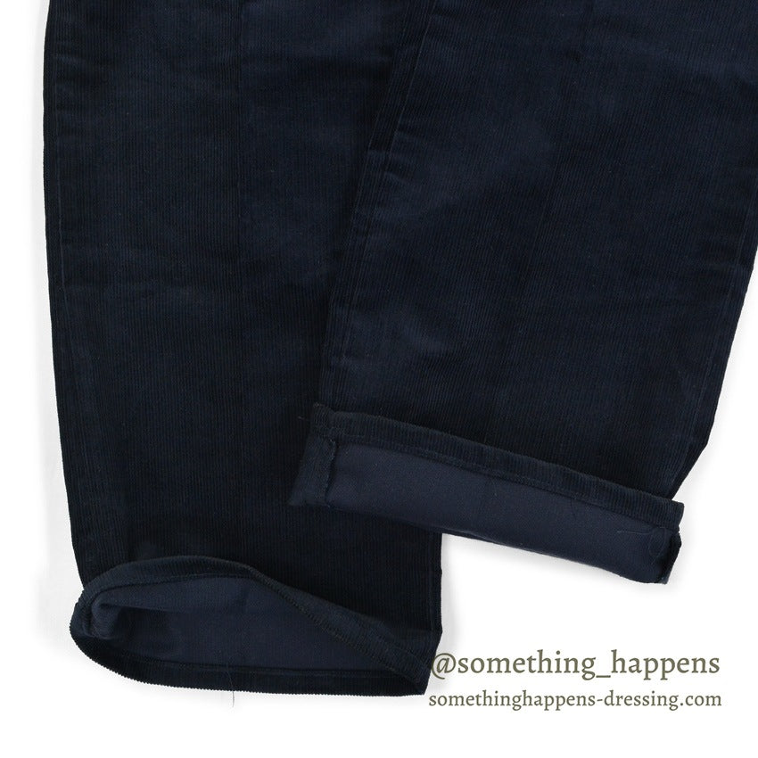 1980's DEADSTOCK Lee 200 CORDUROY PANTS DARK NAVY... W38/L30