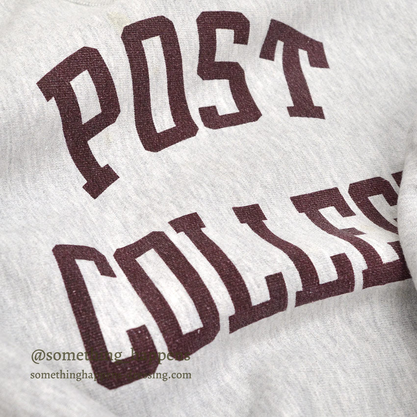 1980's CHAMPION POST COLLEGE REVERSE WEAVE SWEAT SHIRT... XL