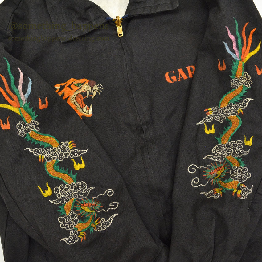 1960s Vietnam Souvenir Jacket (Vietnamese style) 68-69 Dragon Tiger Named...