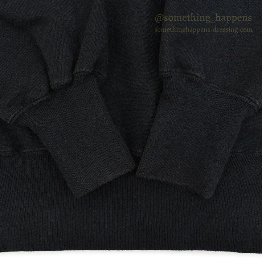 1990's CHAMPION PLAIN BLACK REVERSE WEAVE SWEAT SHIRT ... SMALL