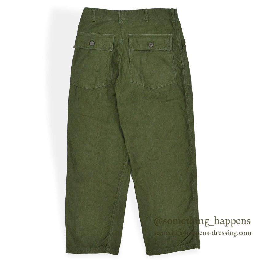 1960's U.S.ARMY TROUSERS, MAN'S COTTON SATEEN OG-107, TYPE-I 1 ... W32/L31