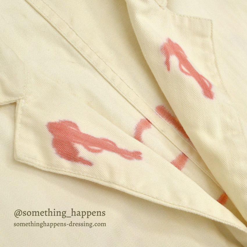 1960's MOUNT SINAI 1963 HAND PAINT ARMY MD DR. COAT ... 44R